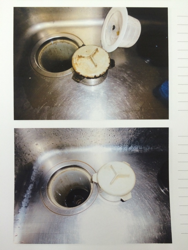 キッチンの排水トラップ 高圧洗浄