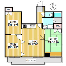 グリーン大山東館の3LDK