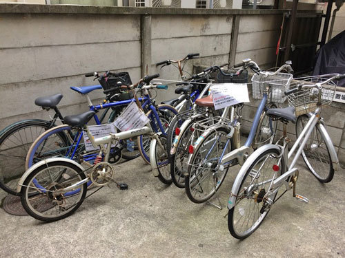 不要自転車の撤去