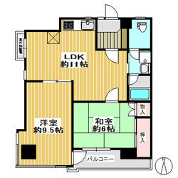 グリーン大山東館の2LDK